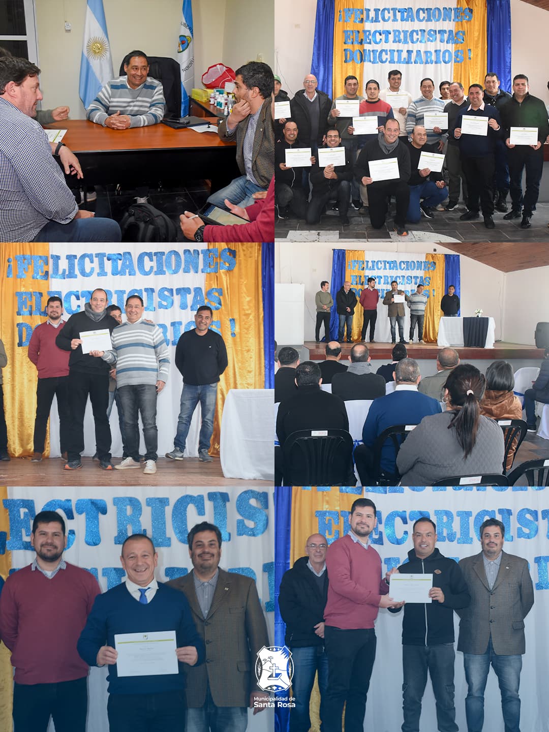 ENTREGARON CERTIFICADOS DEL CURSO DE ELECTRICIDAD